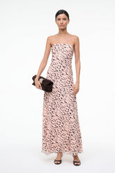 CASSIE SILK DRESS | ALMOND BLACK