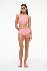 DEVON HIGH RISE BIKINI BOTTOM | MONTAUK STRIPE