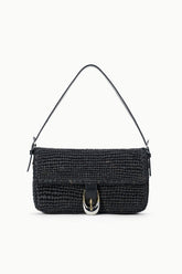 HARLOW RAFFIA BAG | BLACK RAFFIA