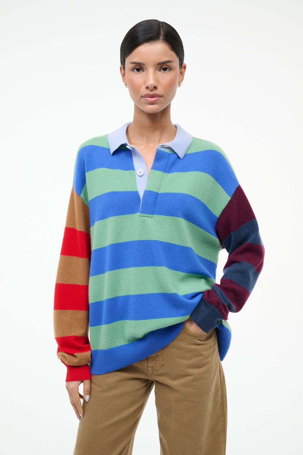 MICHAEL CASHMERE SWEATER | MULTI STRIPE