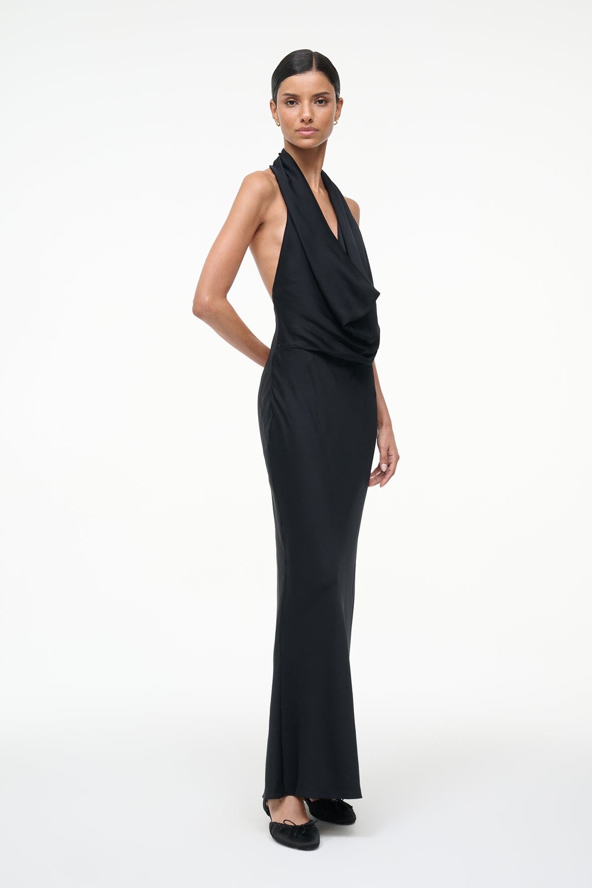 POPPI SILK DRESS | BLACK