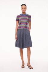 WEEKEND CREW TEE | SPECTRUM STRIPE