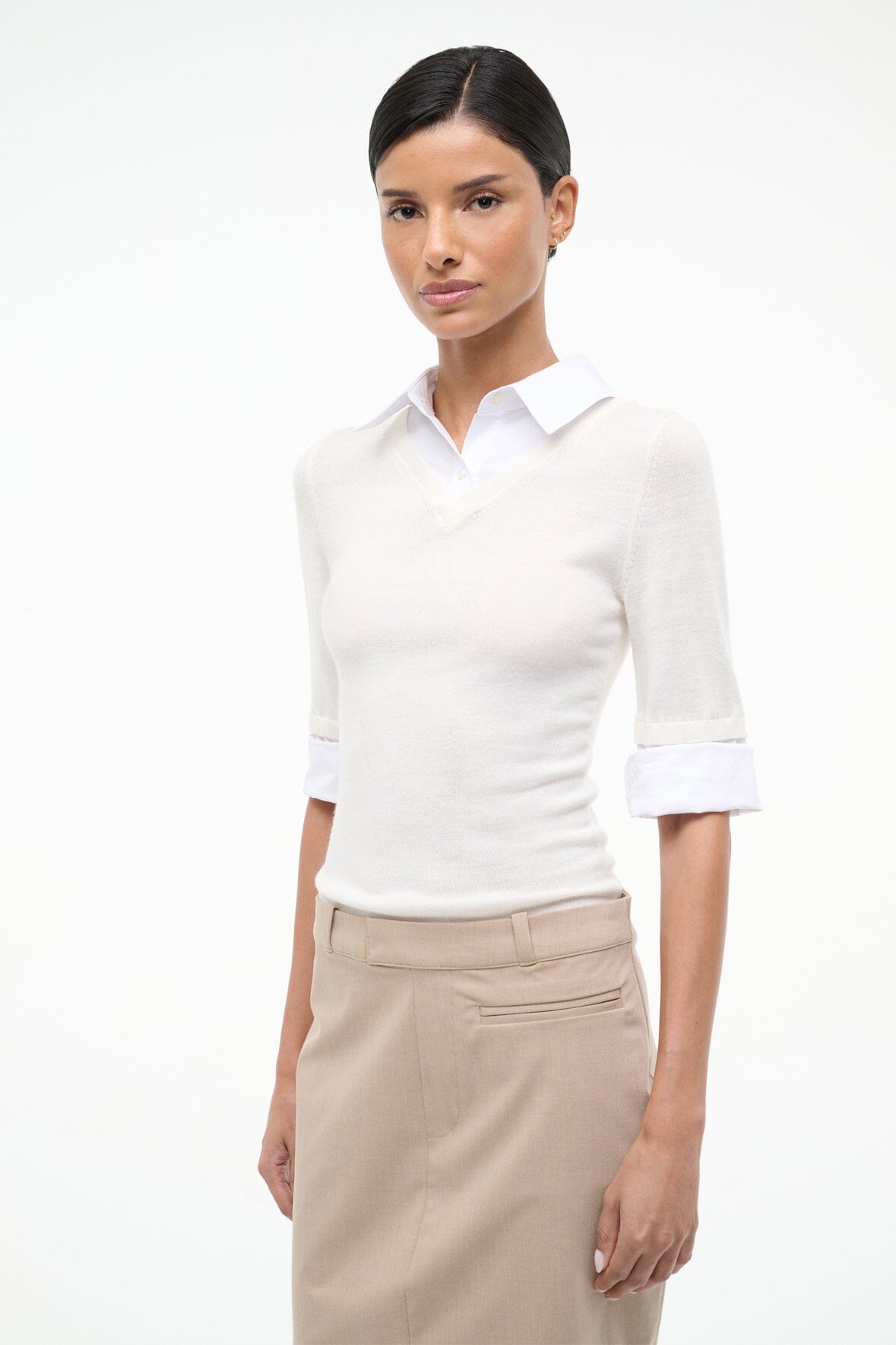 GEO MINI DRESS | BARLEY IVORY