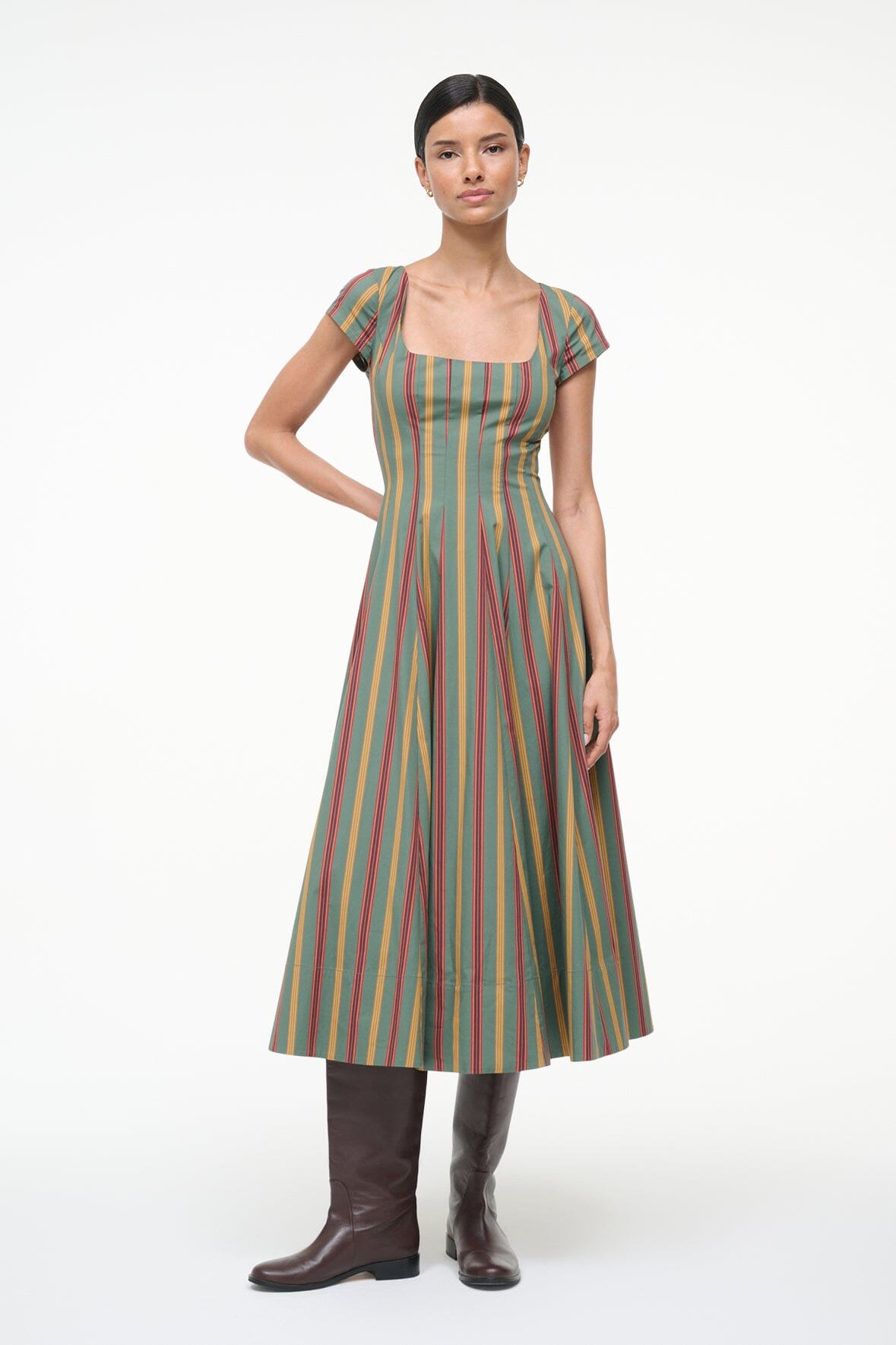 SHORT SLEEVE WELLS DRESS | TRAILBLAZER STRIPE