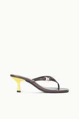 FLYNN KITTEN HEEL | ESPRESSO LEMON